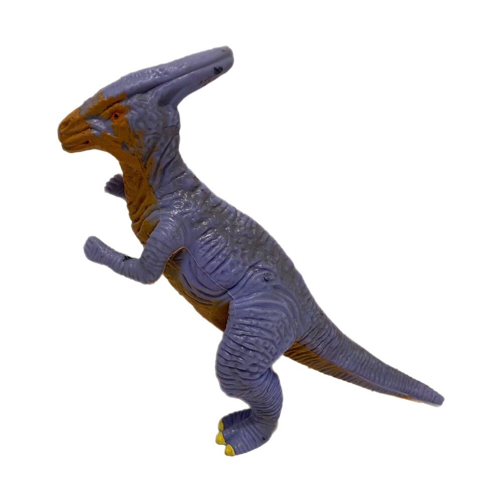 1992 Vintage Parasaurolophus Toy Dinosaur 5” Rubber Made in China